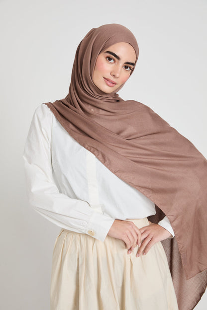 Premium Maxi Modal Hijab - Mink