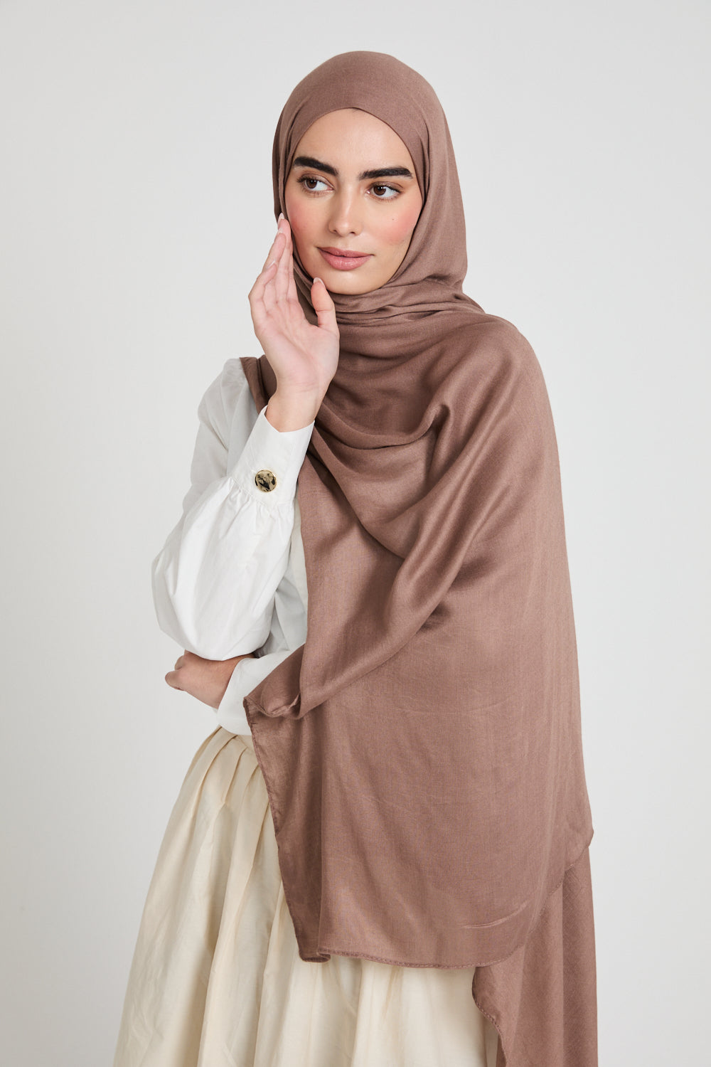 Premium Maxi Modal Hijab - Mink