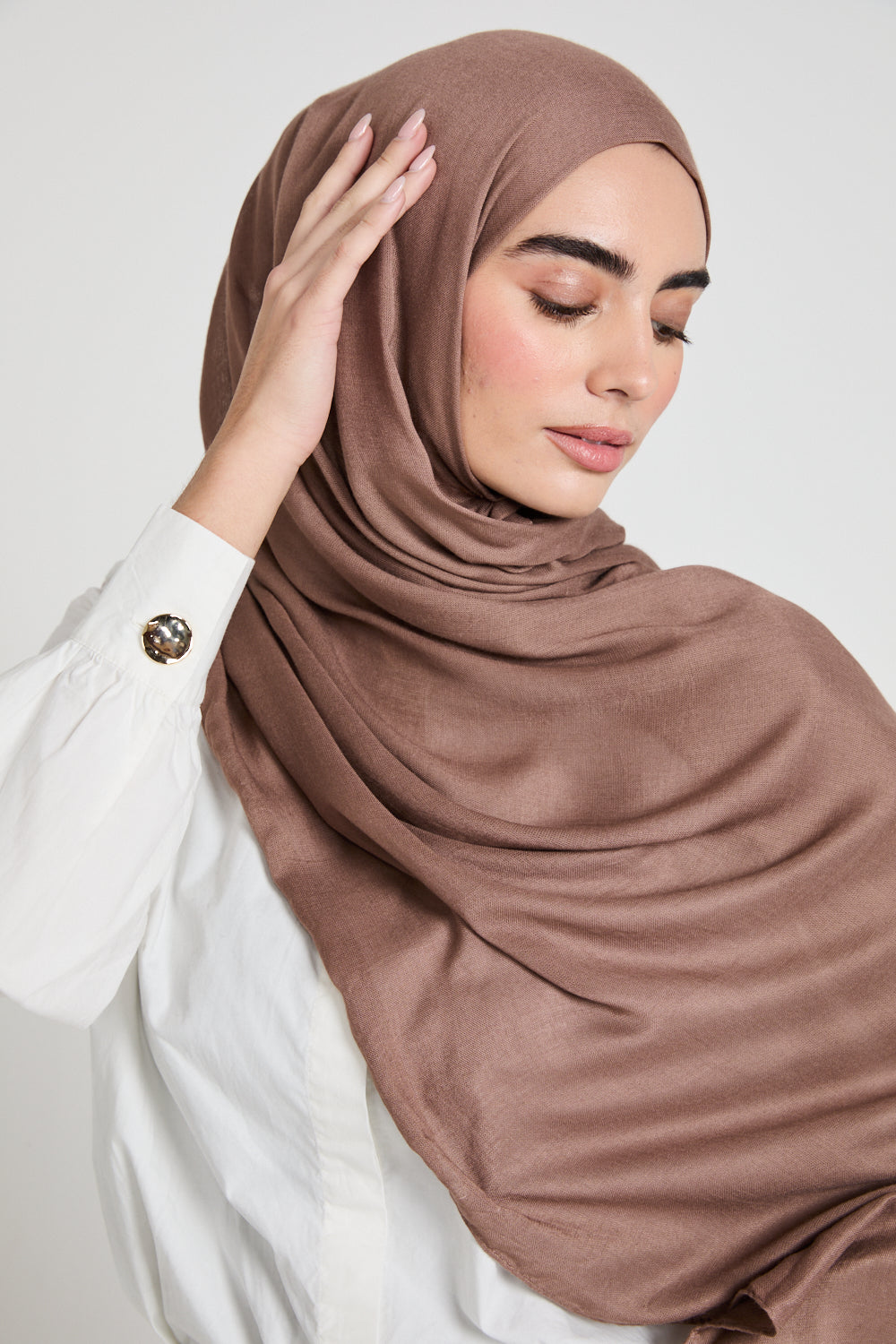 Premium Maxi Modal Hijab - Mink
