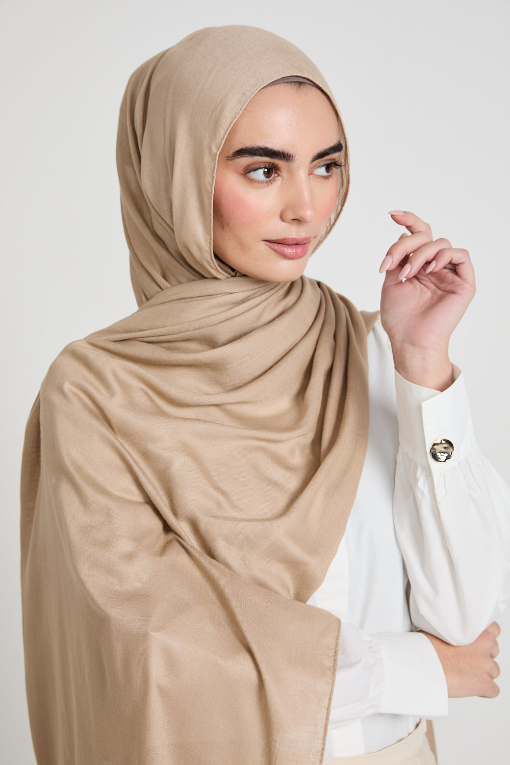 Premium Maxi Modal Hijab - Sesame