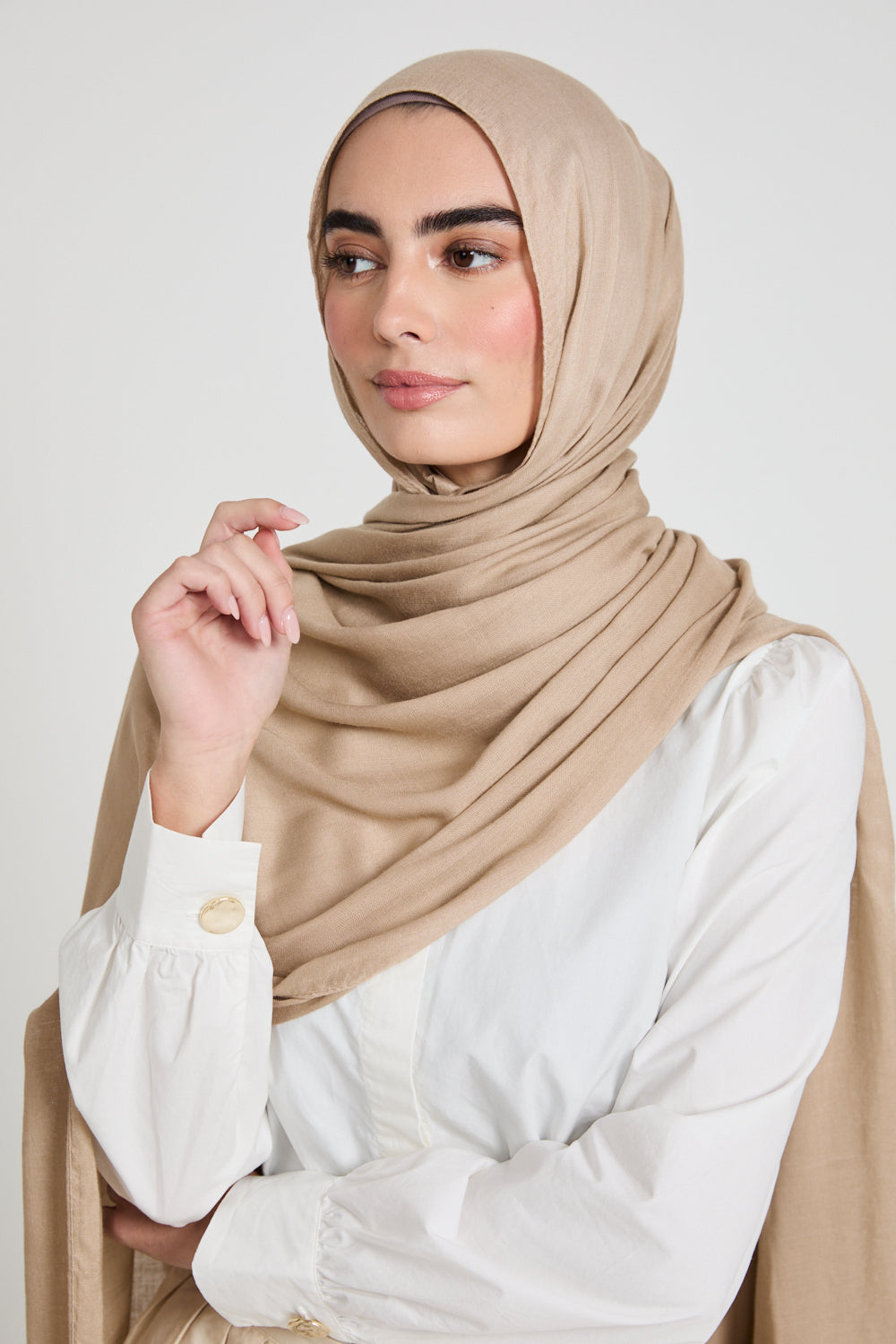 Premium Maxi Modal Hijab - Sesame