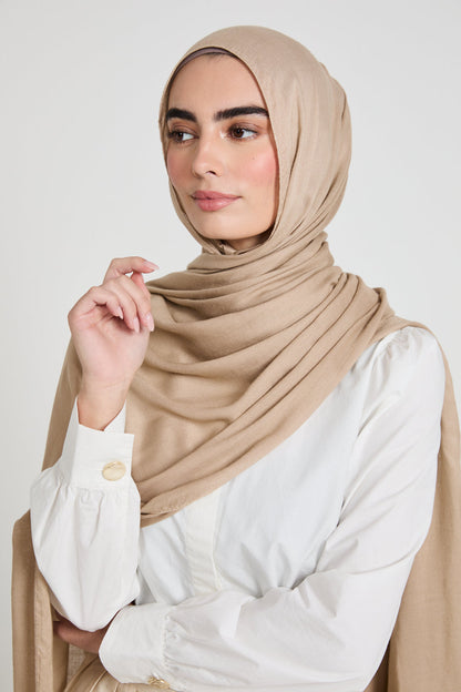 Premium Maxi Modal Hijab - Sesame