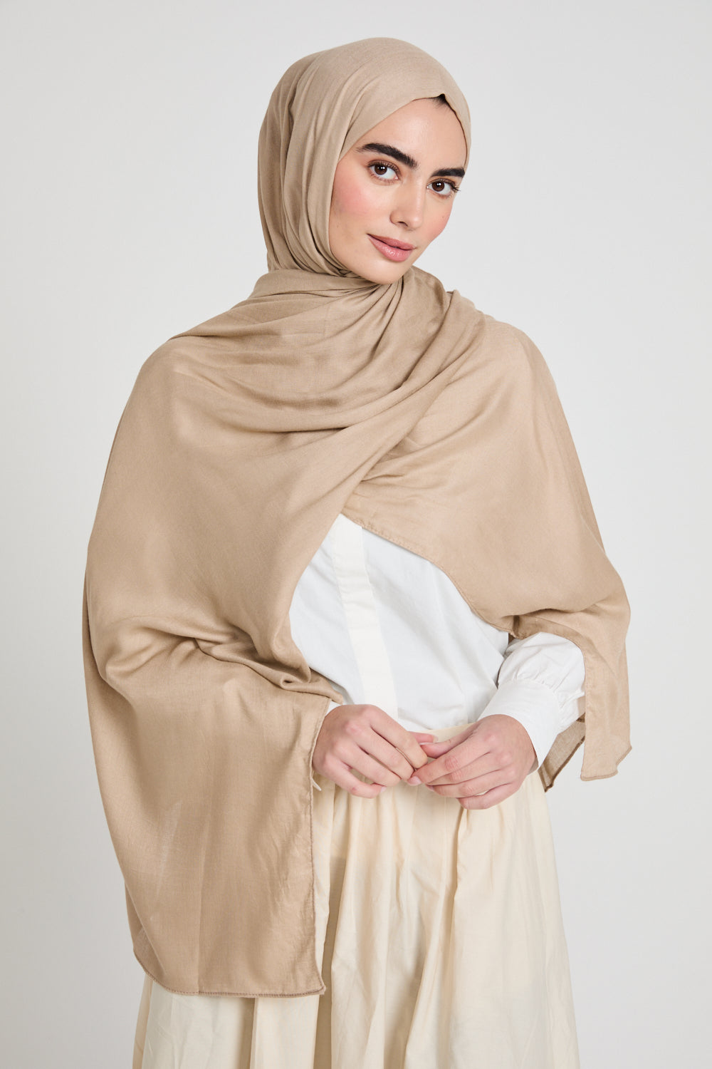 Premium Maxi Modal Hijab - Sesame