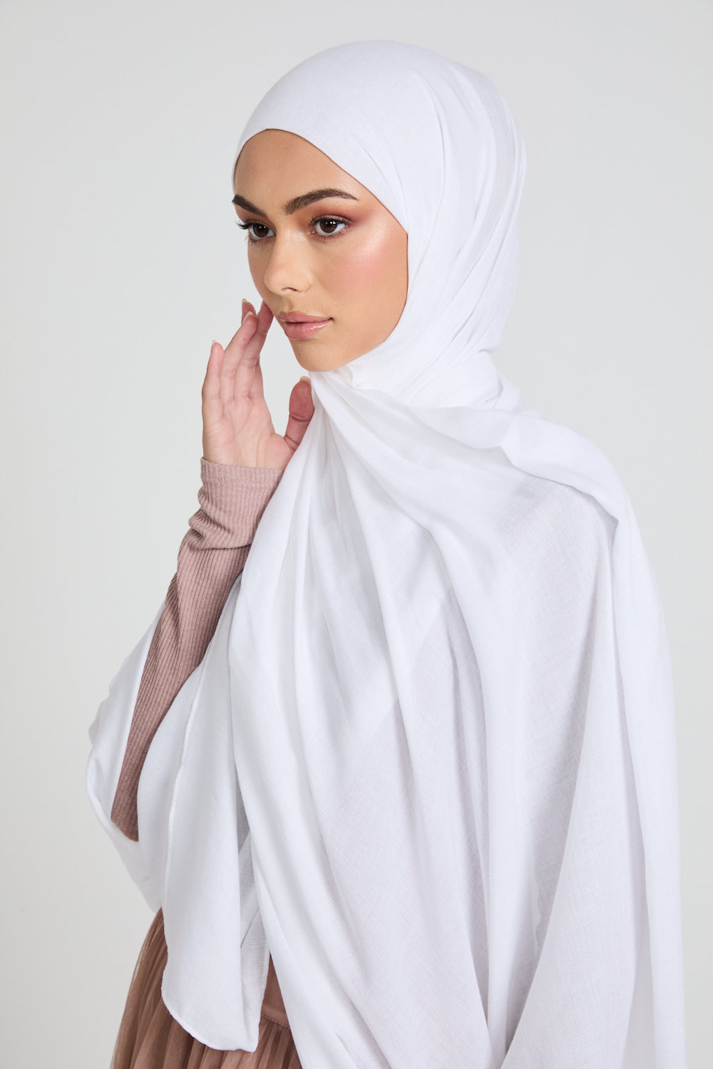Premium Maxi Modal Hijab - White