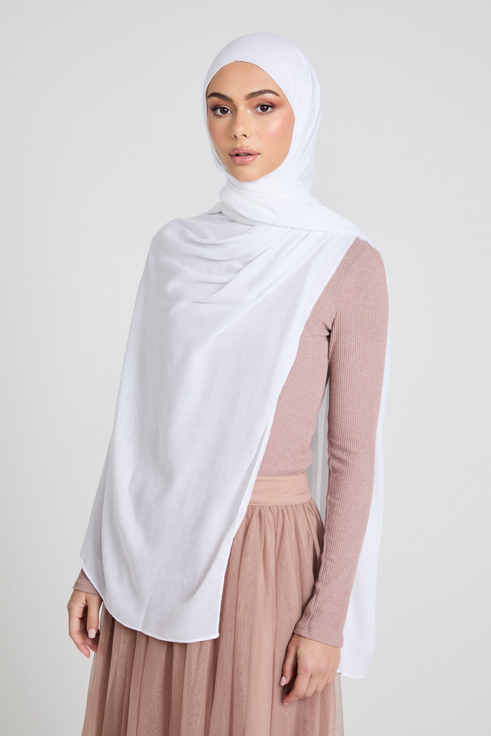 Premium Maxi Modal Hijab - White