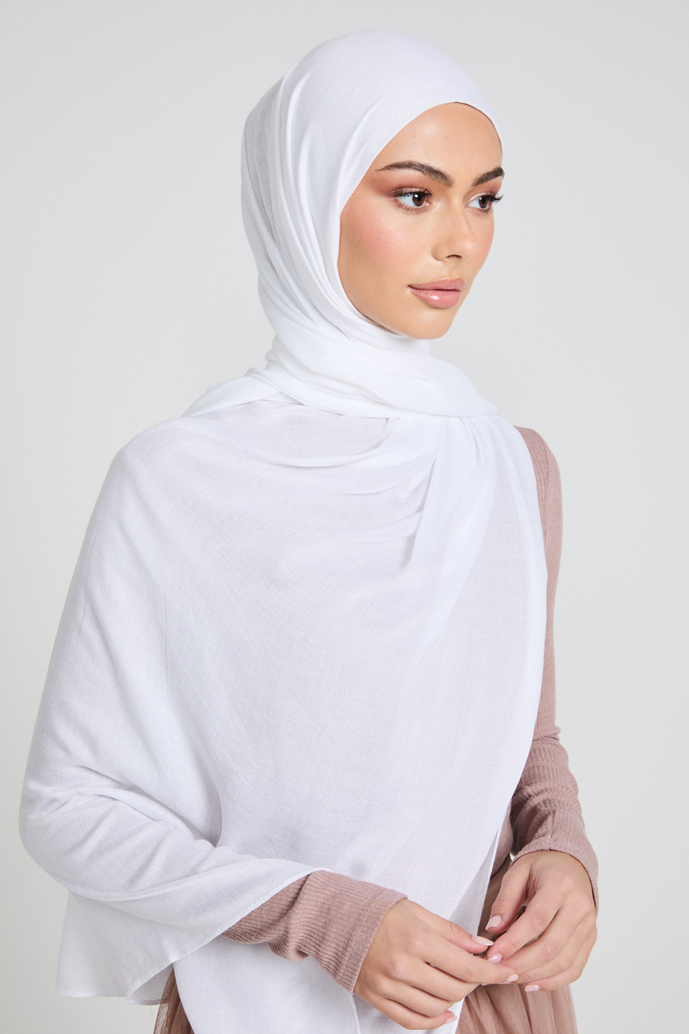 Premium Maxi Modal Hijab - White