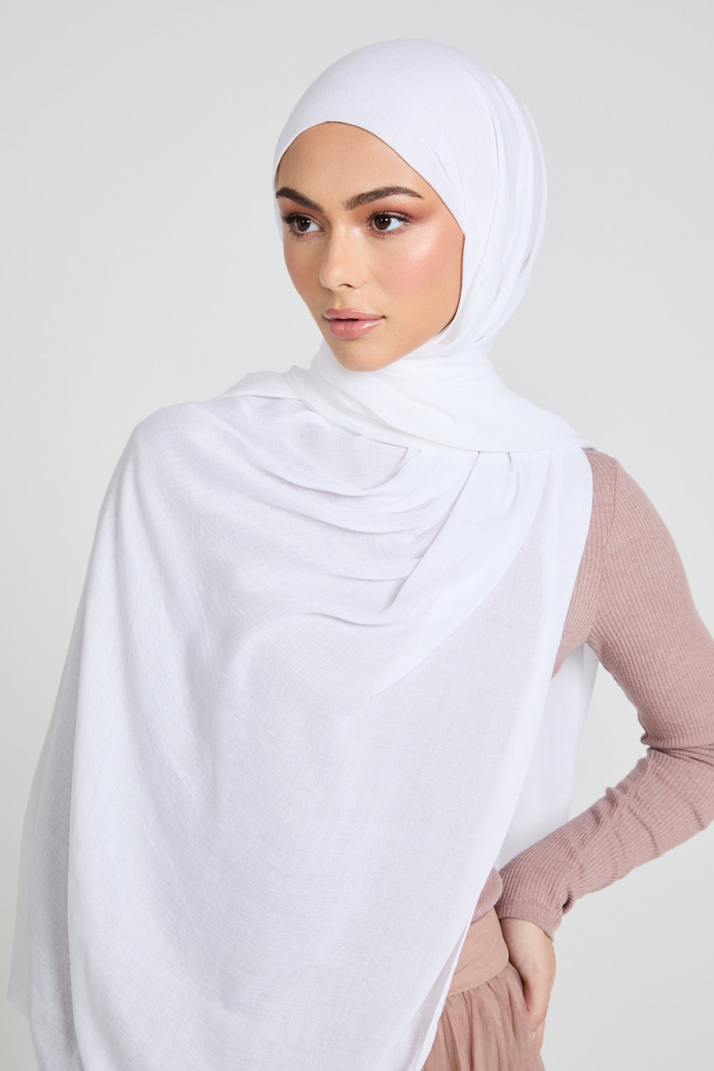 Premium Maxi Modal Hijab - White