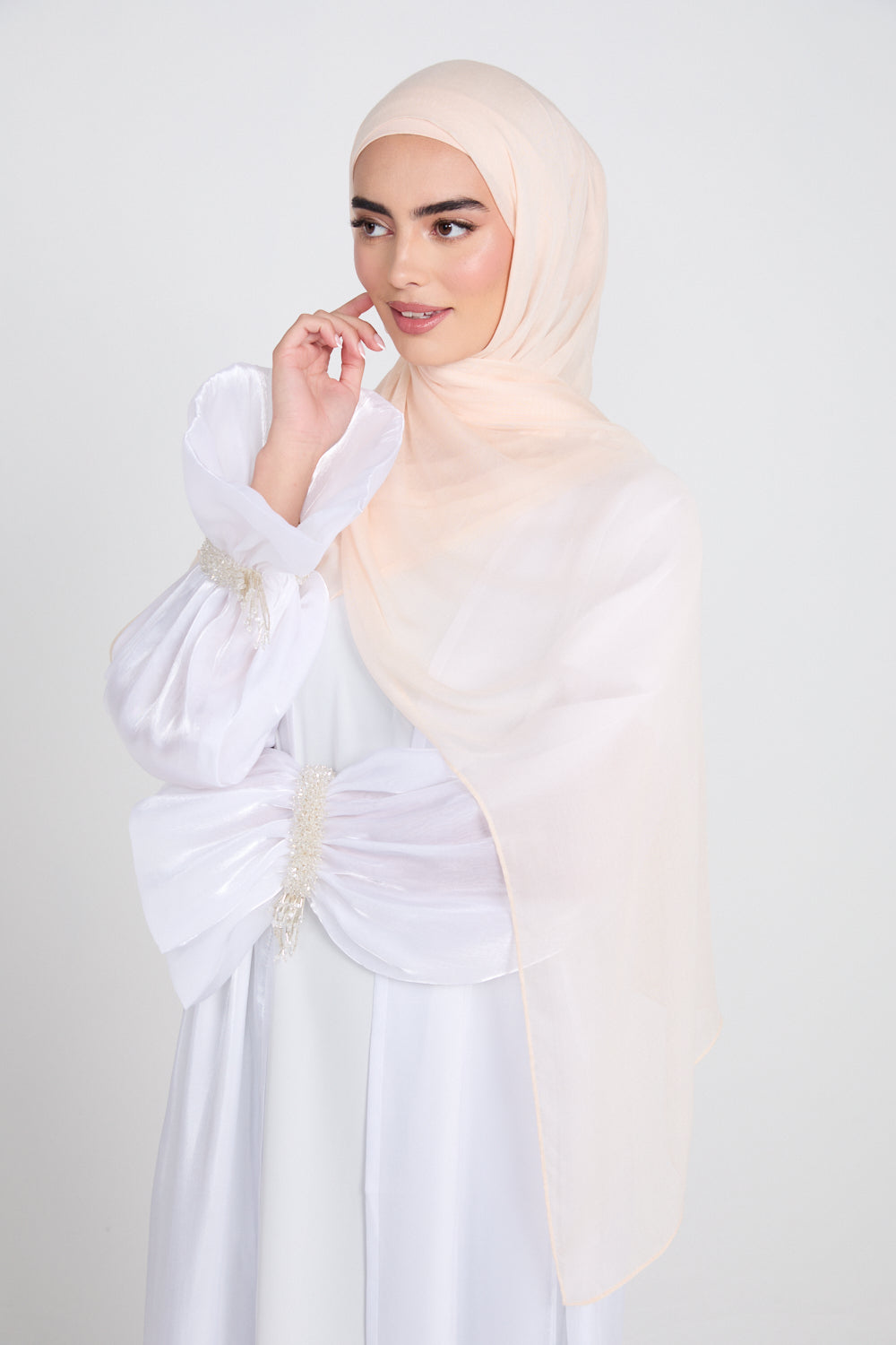 Premium Modal Matt Hijab - Perfectly Pale