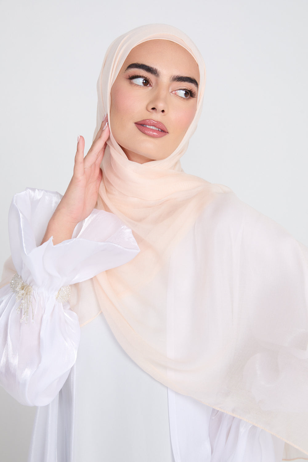 Premium Modal Matt Hijab - Perfectly Pale