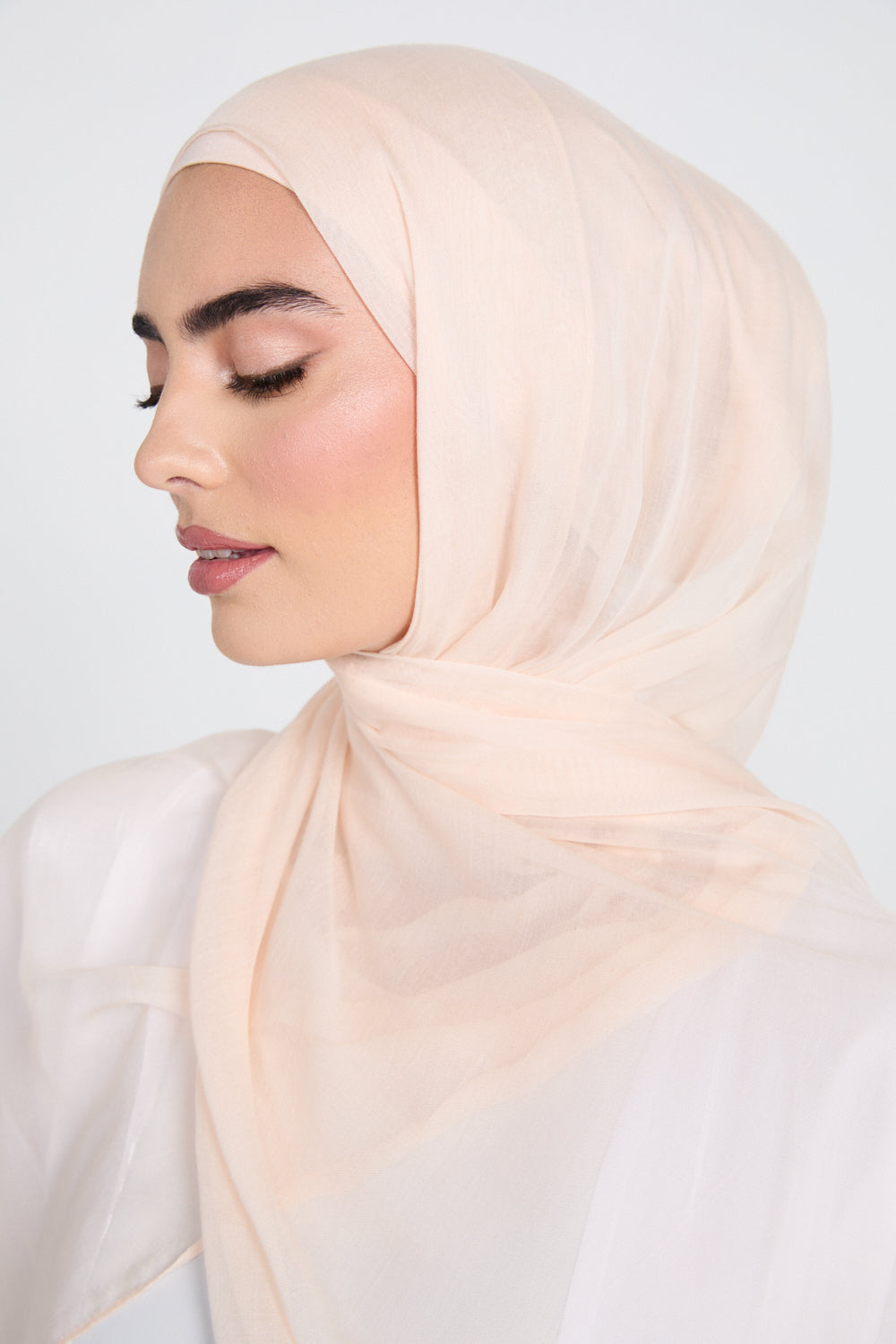 Premium Modal Matt Hijab - Perfectly Pale