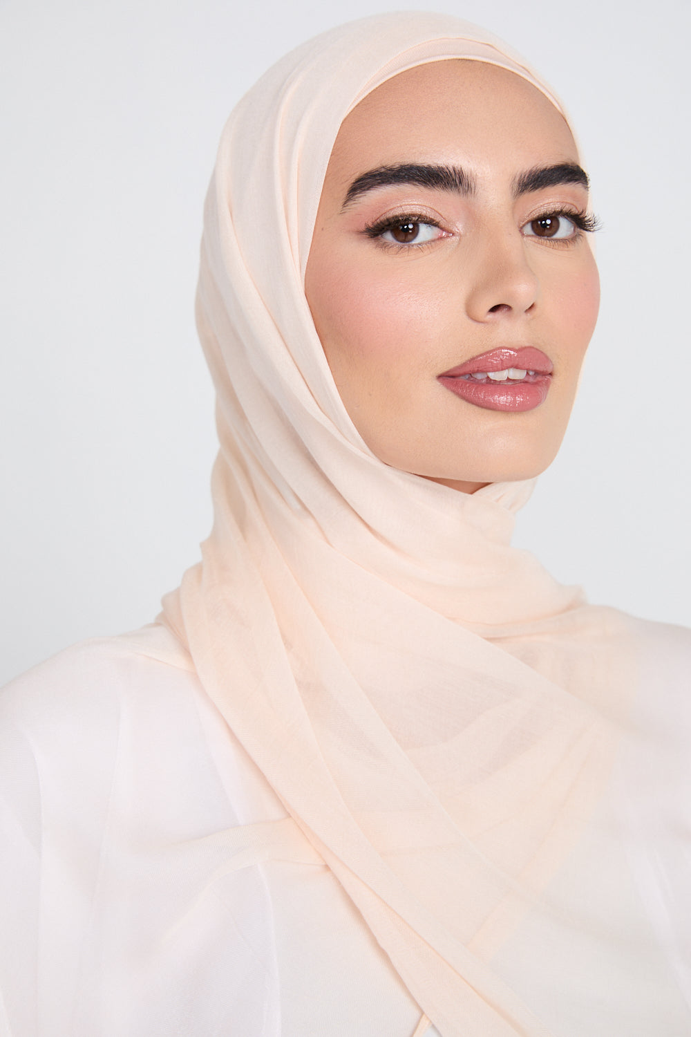 Premium Modal Matt Hijab - Perfectly Pale
