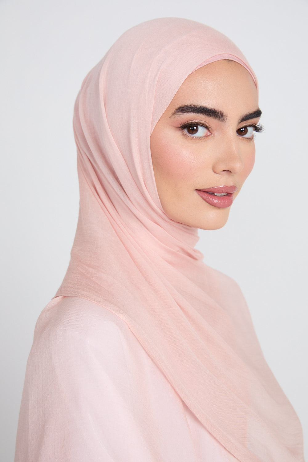 Premium Modal Matt Hijab - Sepia Rose