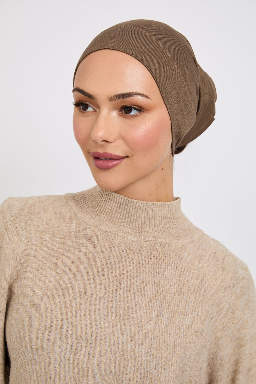 Premium Modal Matt Hijab - Olive Night