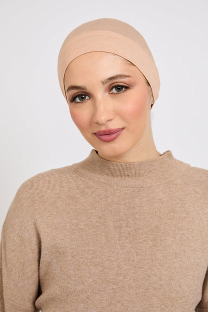 Premium Modal Matt Hijab - Light Taupe
