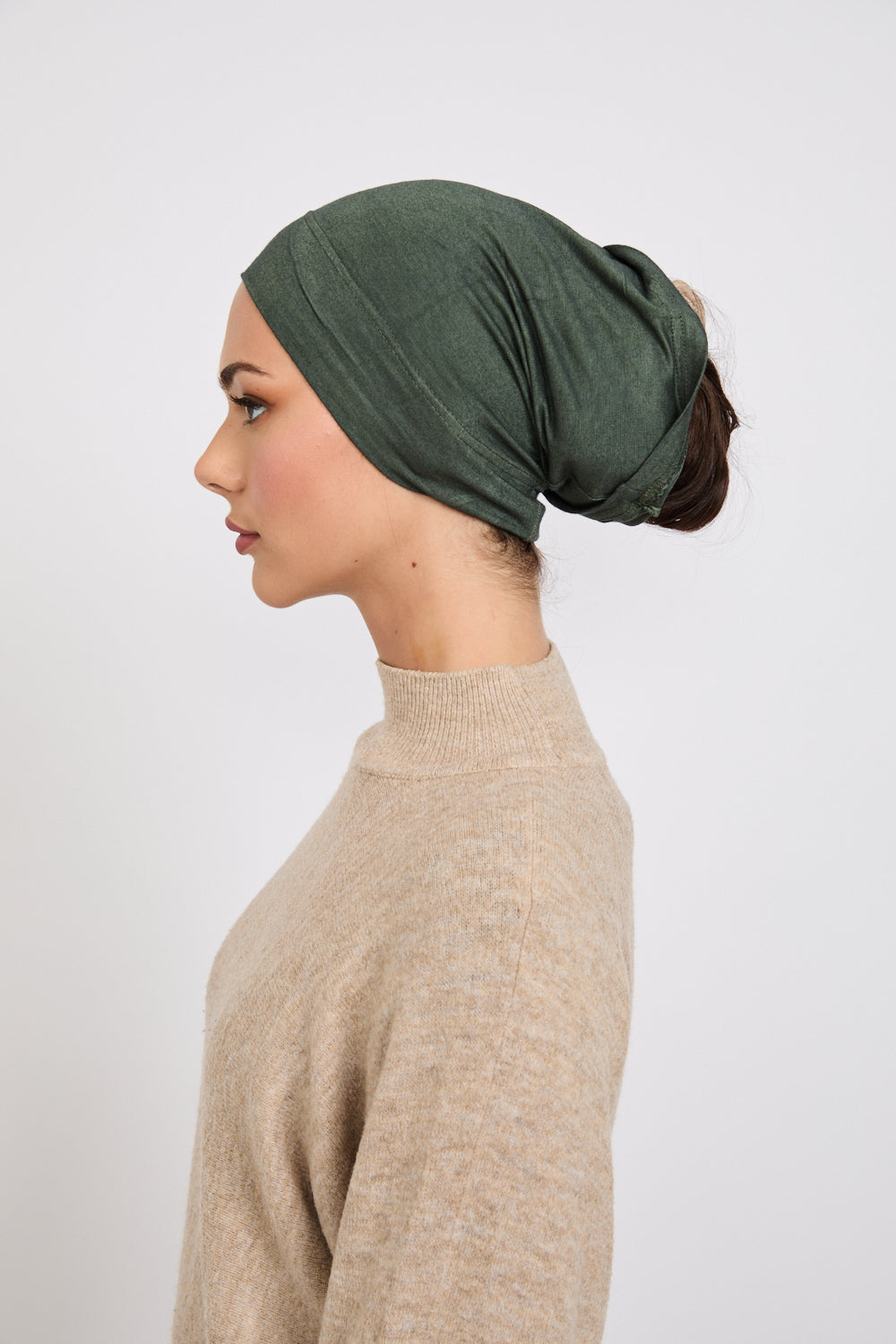 Premium Modal Matt Hijab - Deep Forest