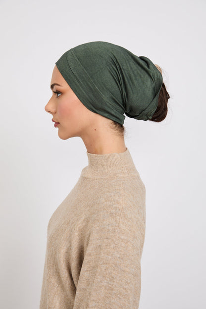 Premium Modal Matt Hijab - Deep Forest
