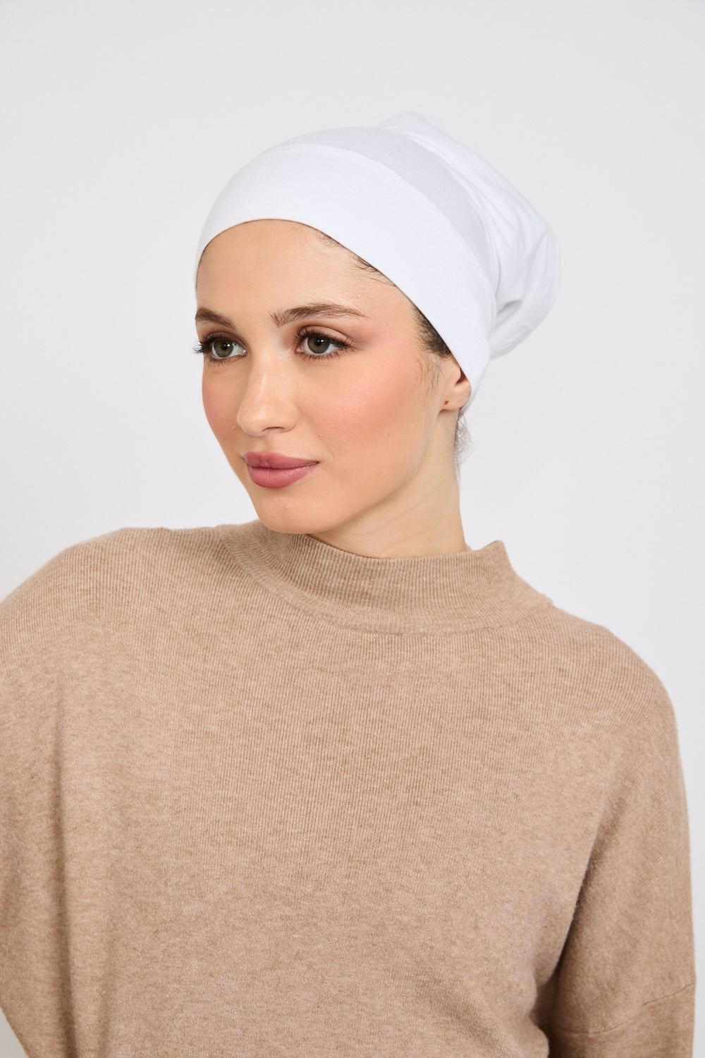 Premium Modal Matt Hijab - Lucent White