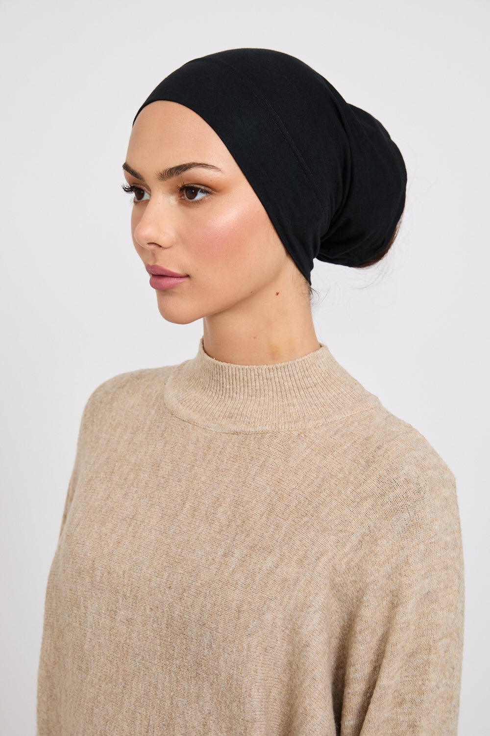 Premium Modal Matt Hijab - Black