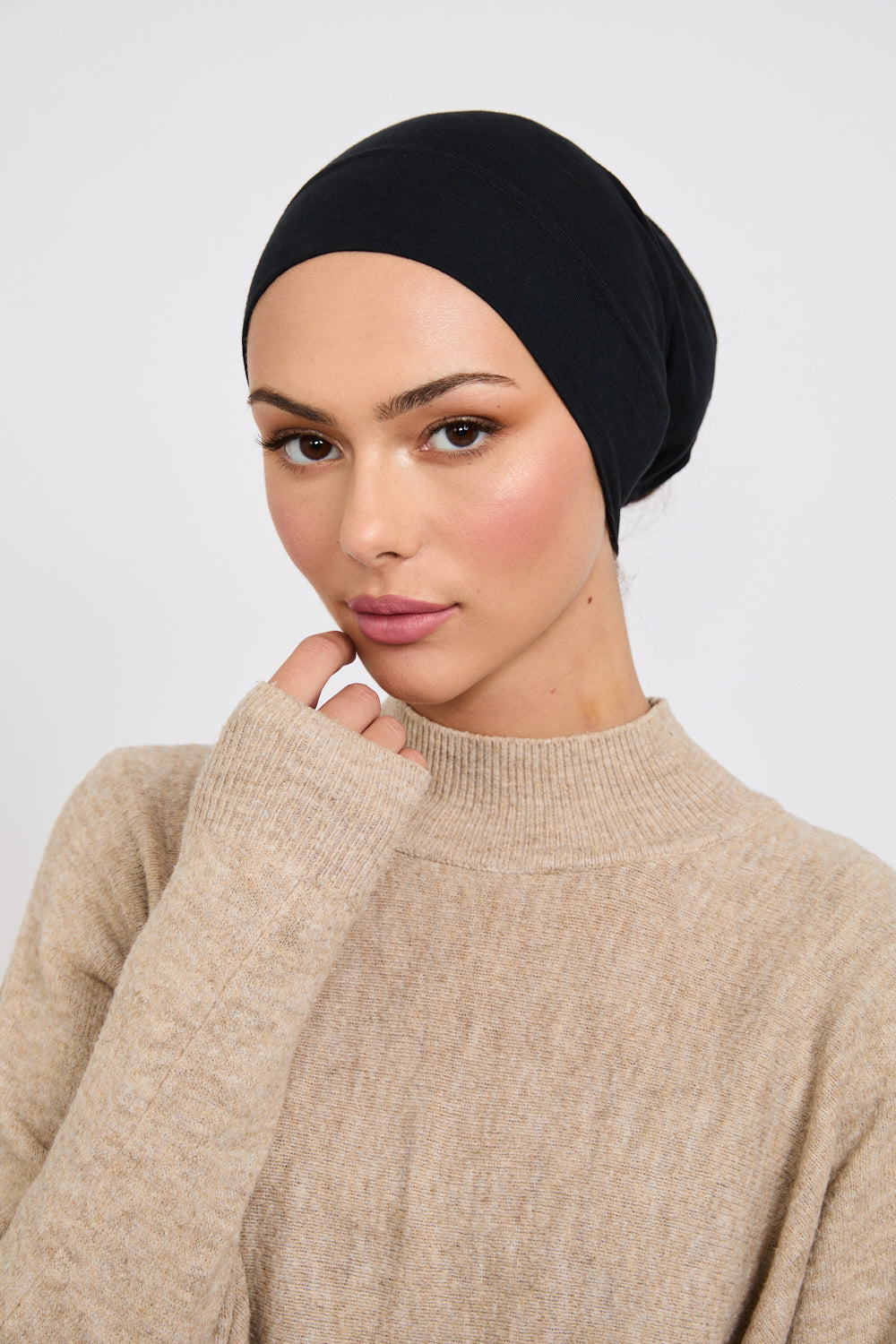 Premium Modal Matt Hijab - Black