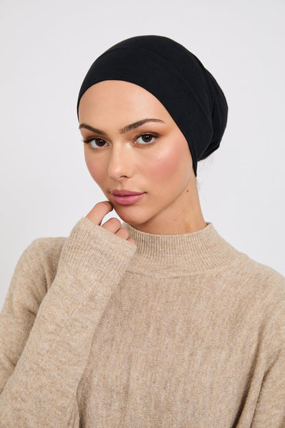 Premium Modal Matt Hijab - Black