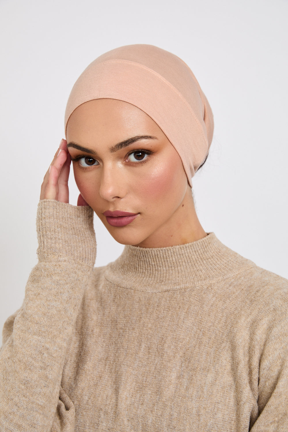 Premium Modal Matt Hijab - Rose Dust