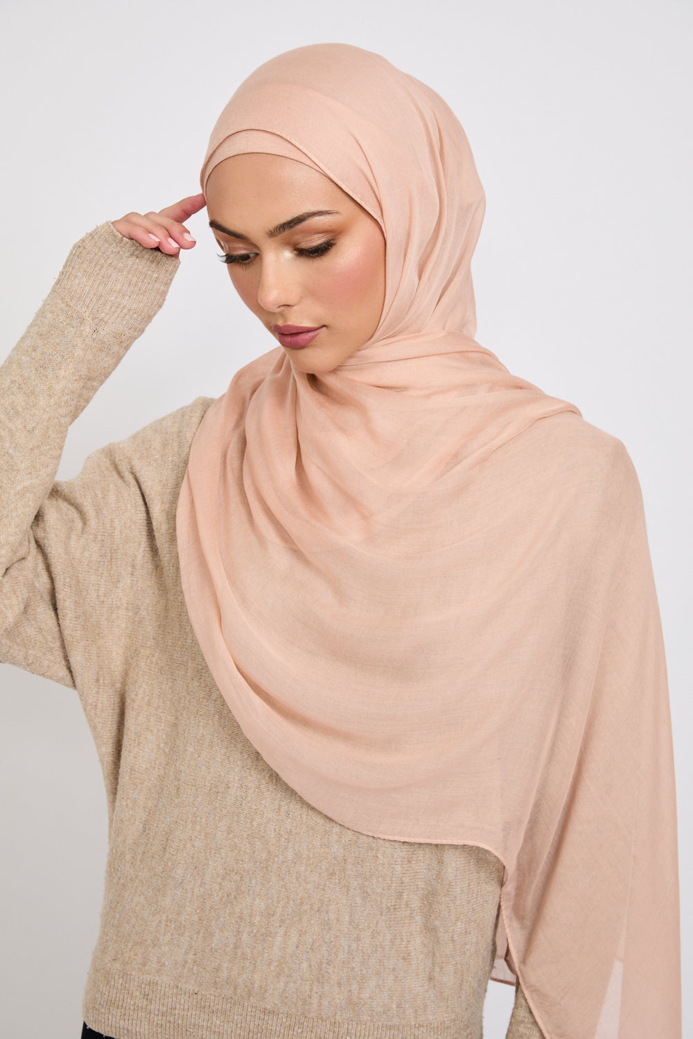 Premium Modal Matt Hijab - Rose Dust