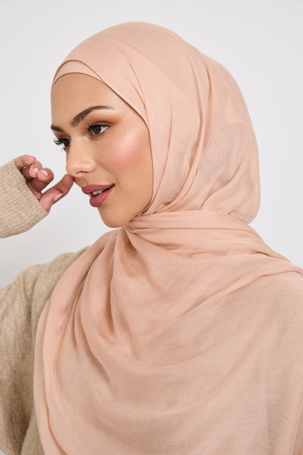 Premium Modal Matt Hijab - Rose Dust