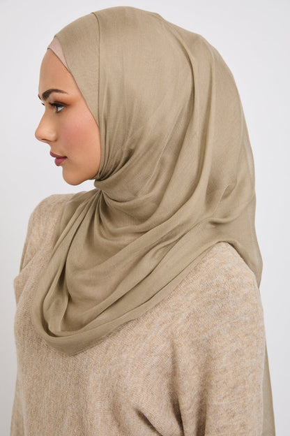 Premium Modal Matt Hijab - Winter Twig