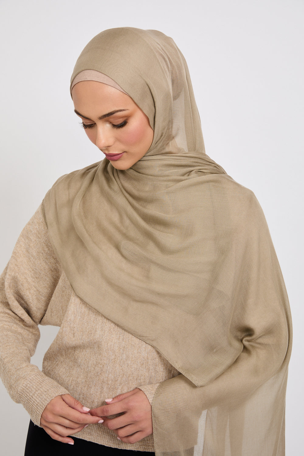 Premium Modal Matt Hijab - Winter Twig