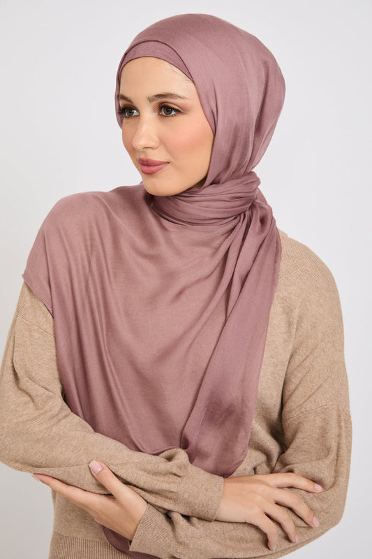 Premium Modal Matt Hijab - Twilight Mauve