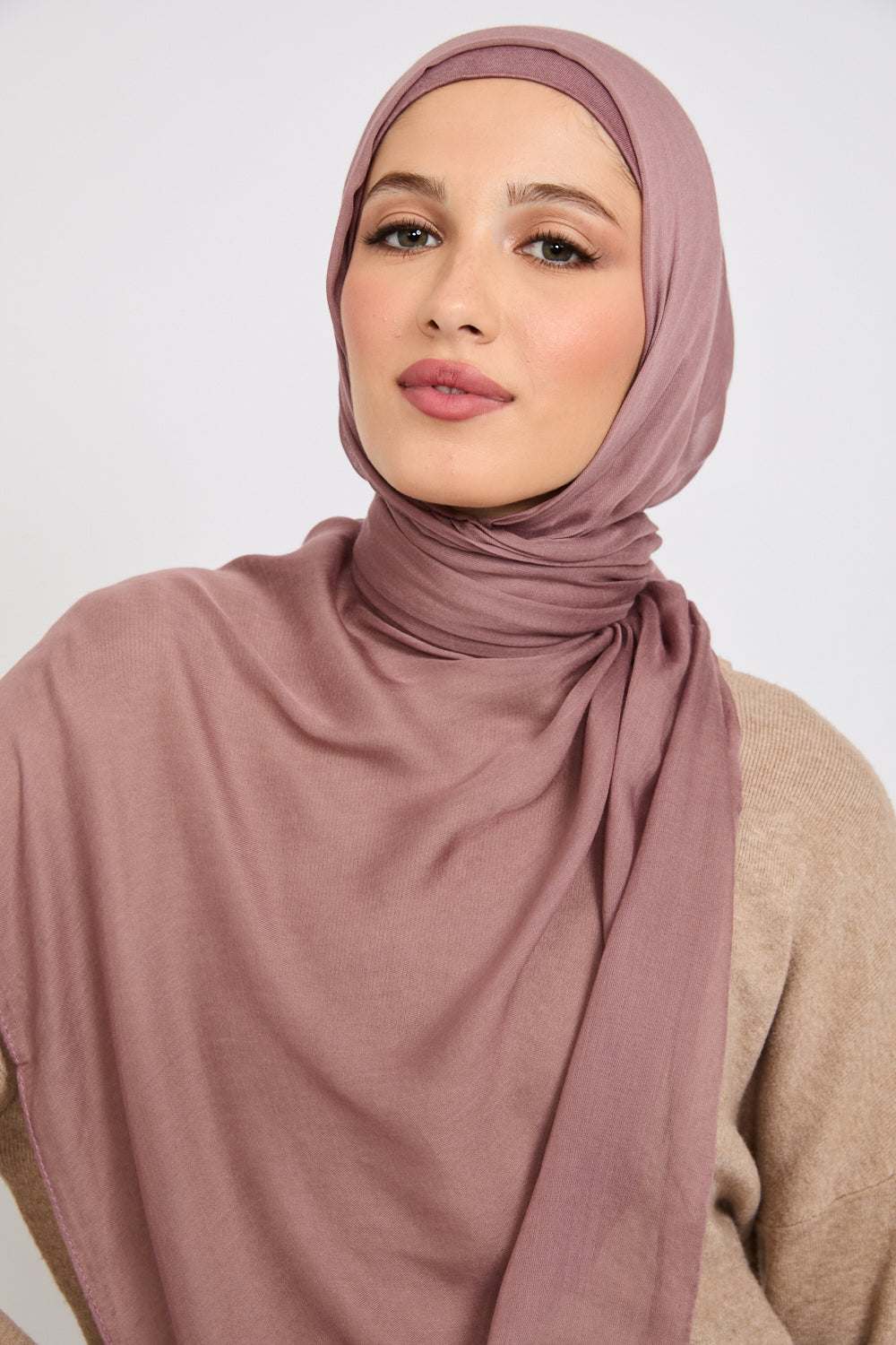 Premium Modal Matt Hijab - Twilight Mauve