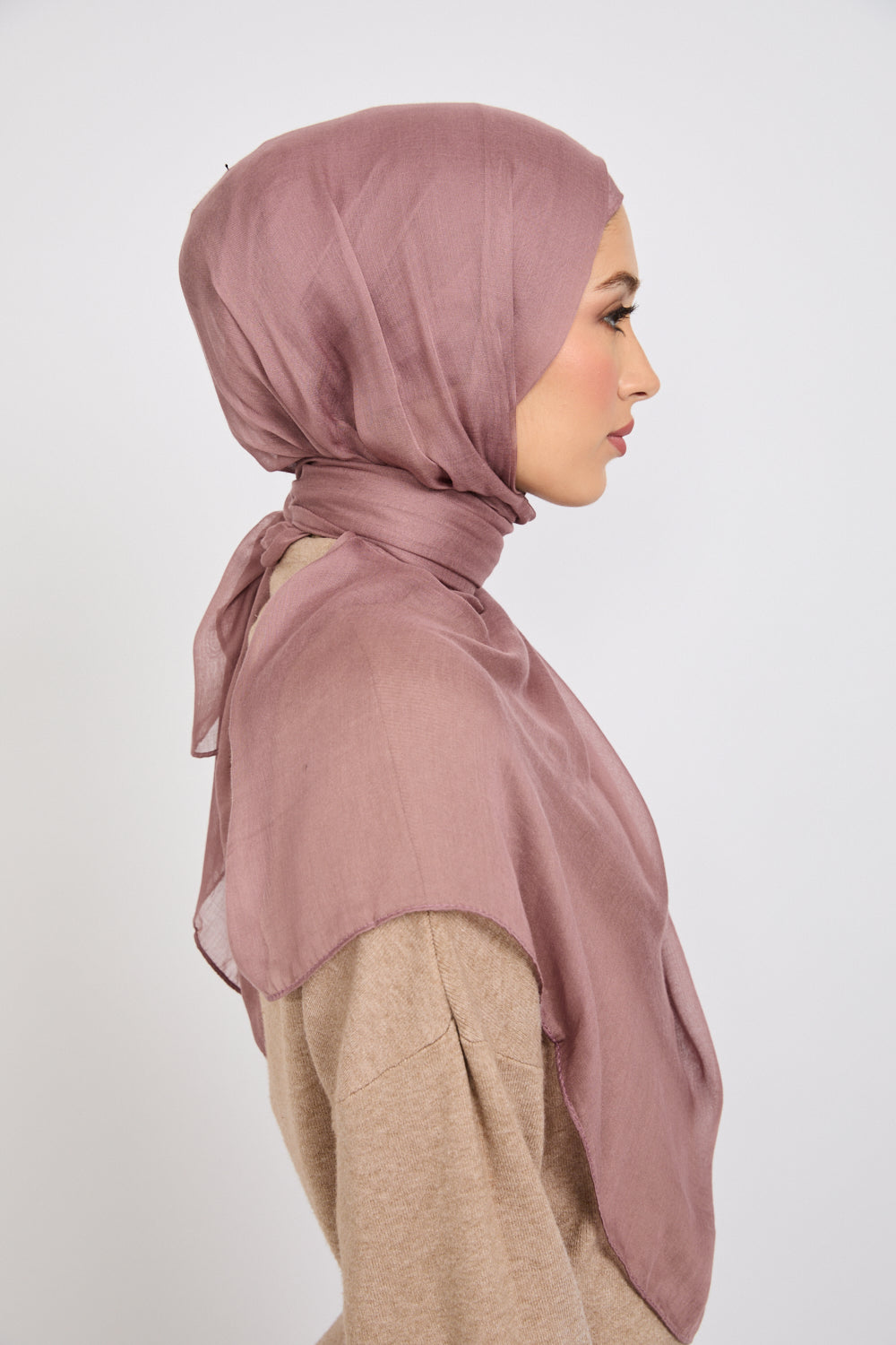 Premium Modal Matt Hijab - Twilight Mauve
