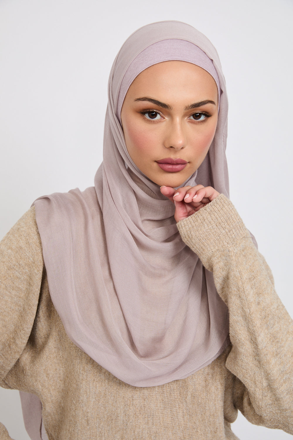 Premium Modal Matt Hijab  - Ashes of Roses