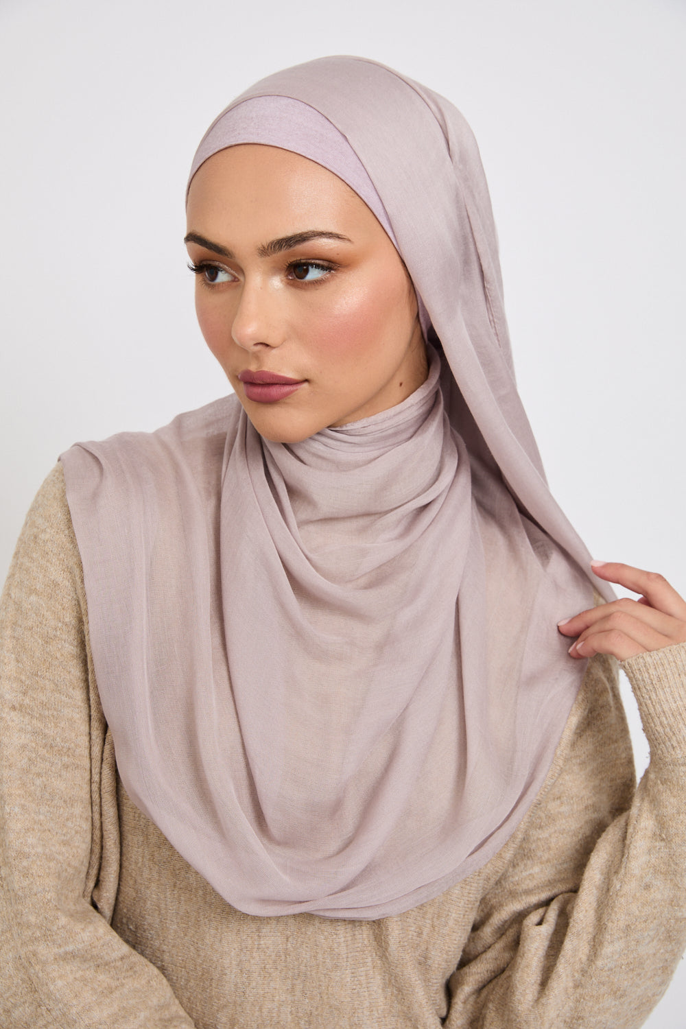Premium Modal Matt Hijab  - Ashes of Roses