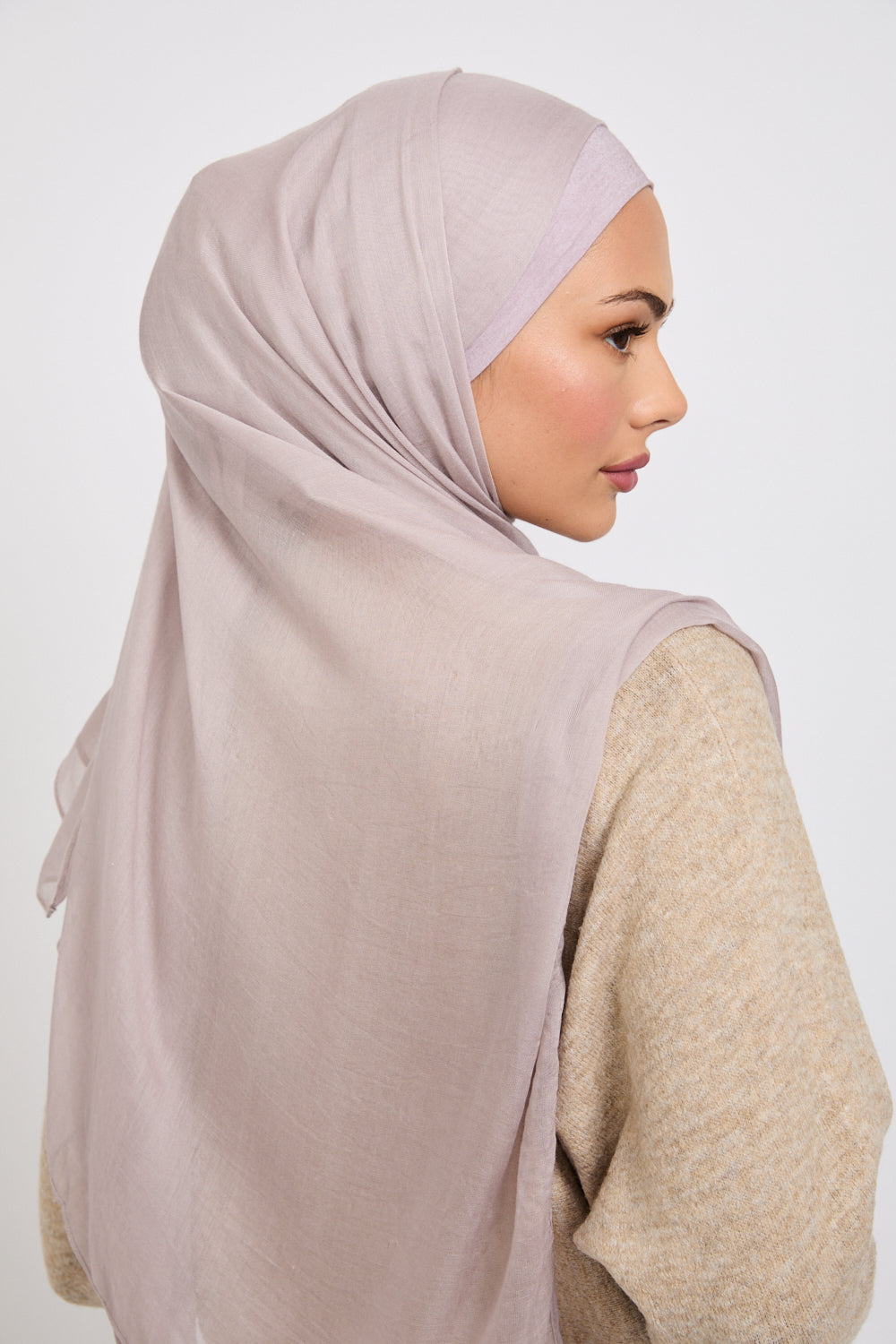 Premium Modal Matt Hijab  - Ashes of Roses