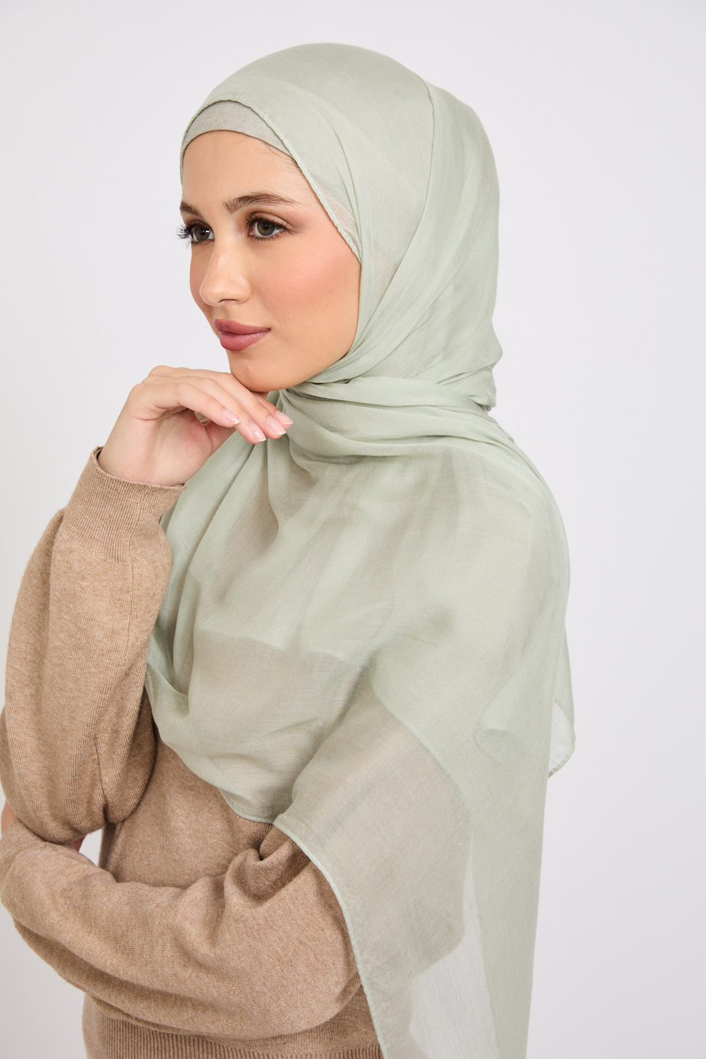 Premium Modal Matt Hijab - Desert Sage