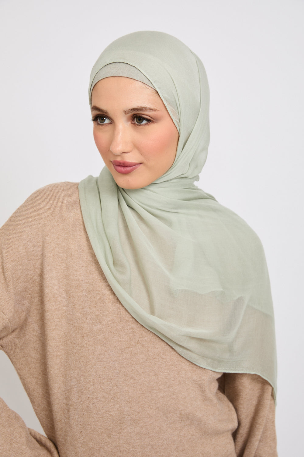 Premium Modal Matt Hijab - Desert Sage