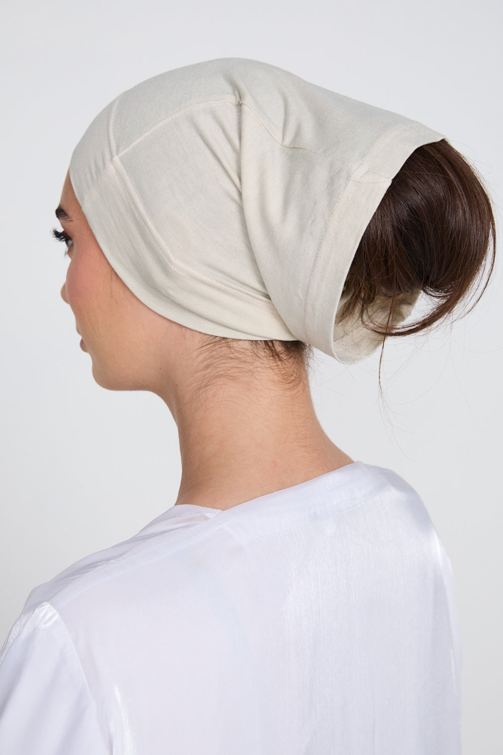 Premium Modal Matt Hijab - White Onyx