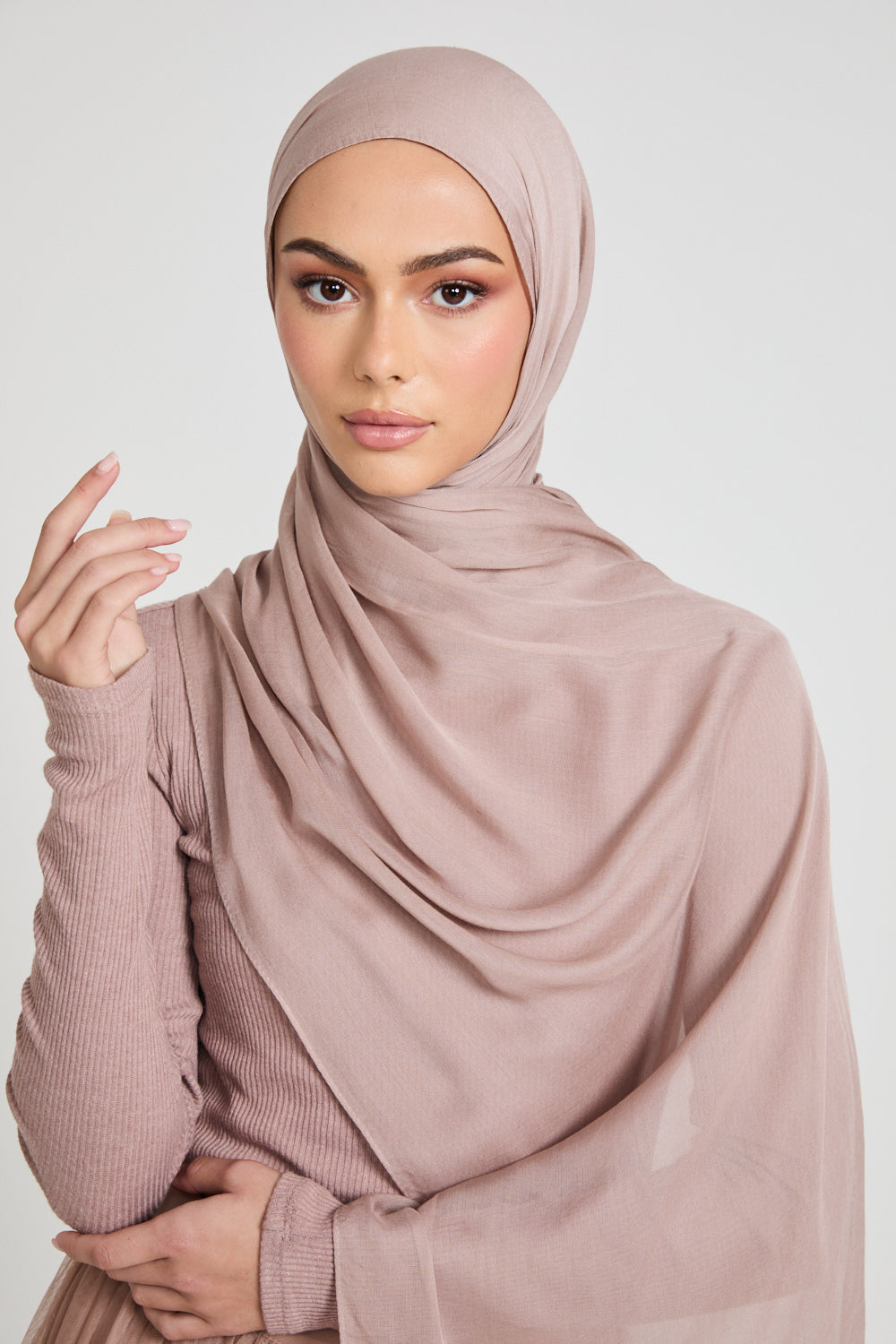 Premium Modal Matt Hijab - Simply Taupe