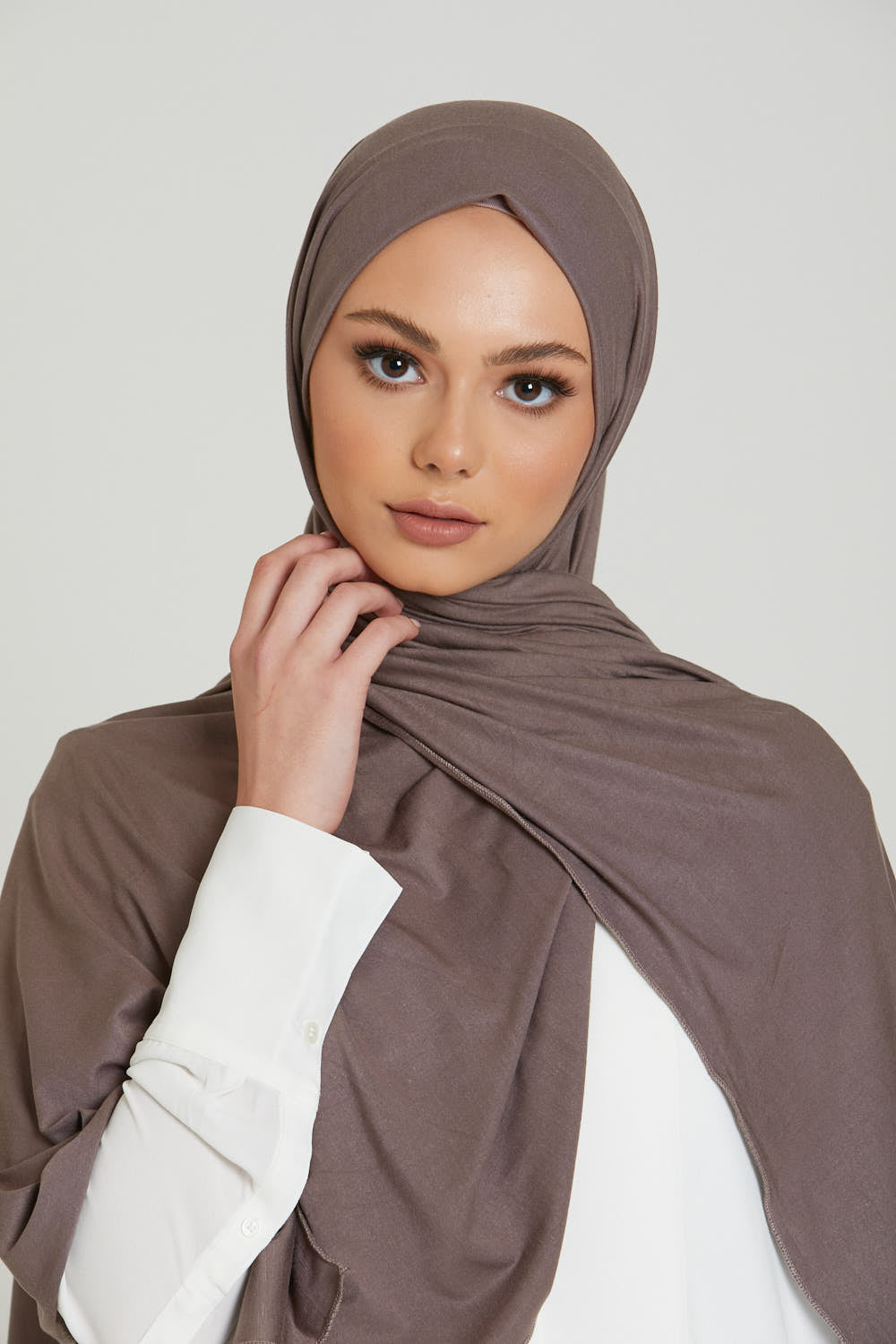 Mocha Jersey Hijab