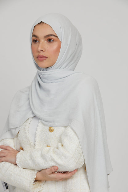 Hijab in modal stropicciato - Peltro