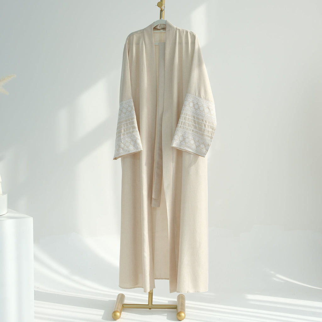 Embroidered Elegant Cardigan Robe