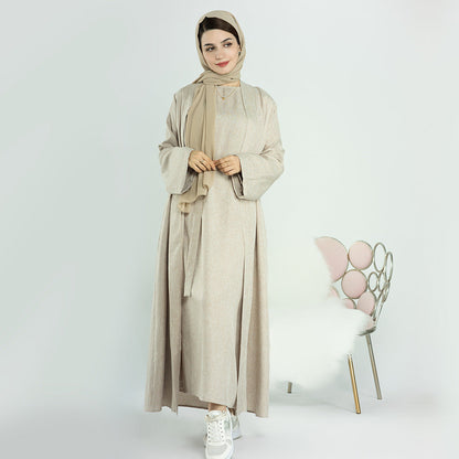 2pcs Set Cardigan+Inner Dress