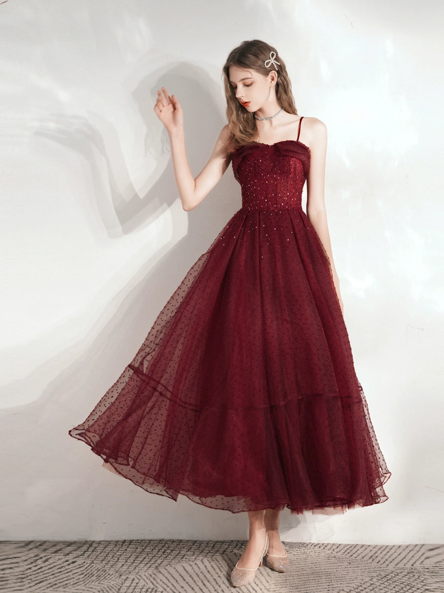 burgundy sequin detail maxi dress