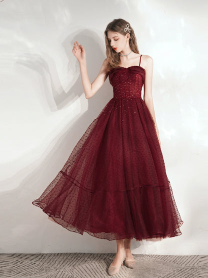 burgundy sequin detail maxi dress