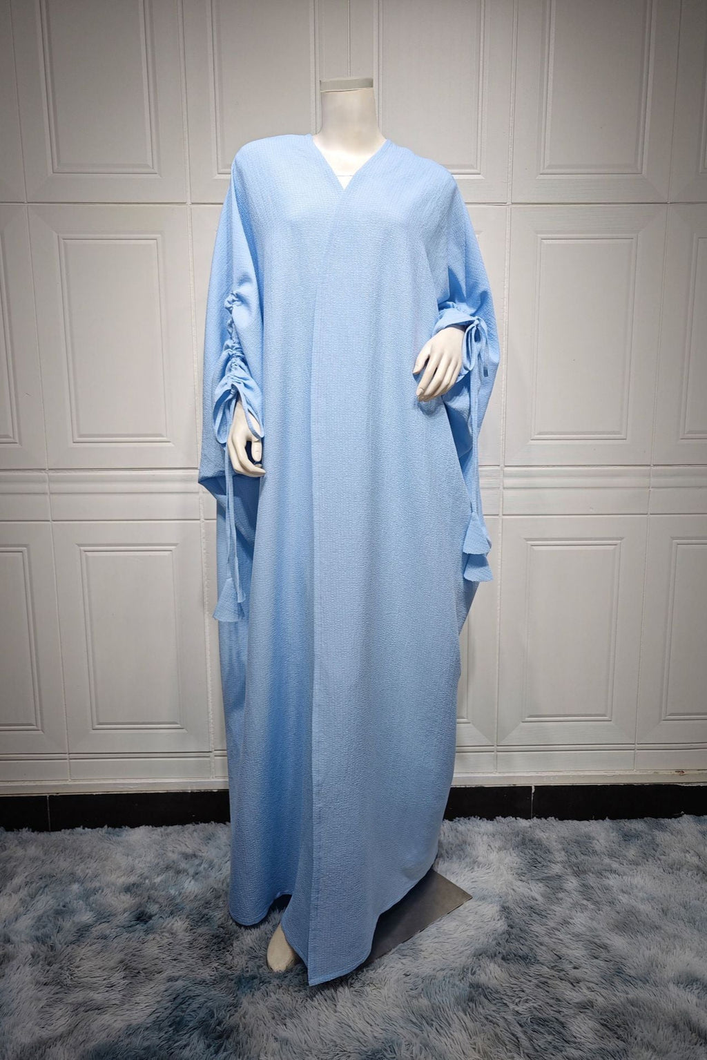 Muslim Solid Bat Sleeves Casual Cardigan