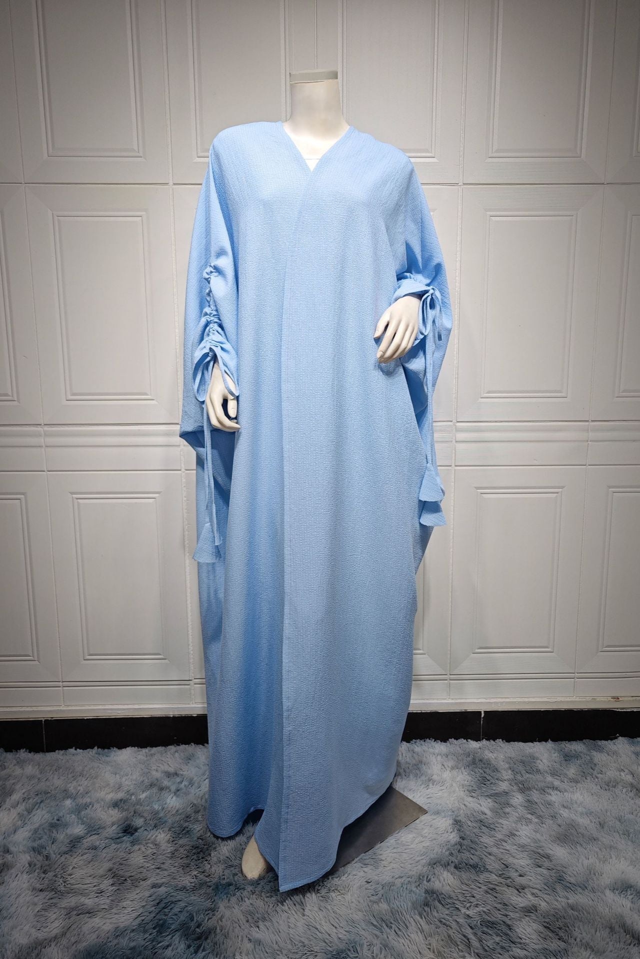 Muslim Solid Bat Sleeves Casual Cardigan