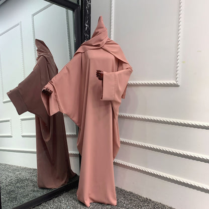 2pcs Set ROBE DRESS Hijab+ Abaya