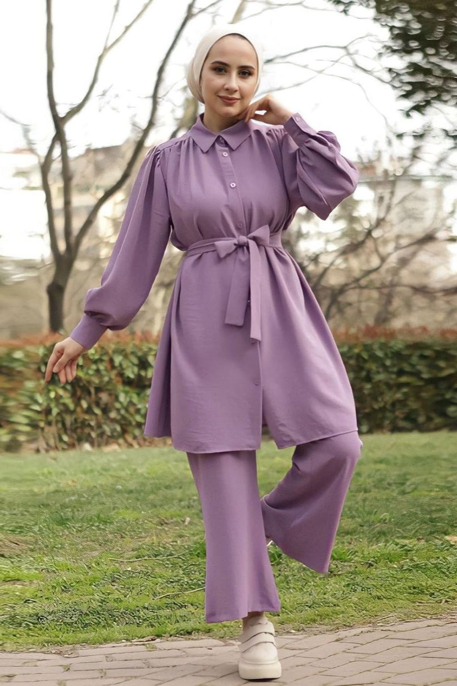 2pcs Set Long Sleeved Shirt and Pants