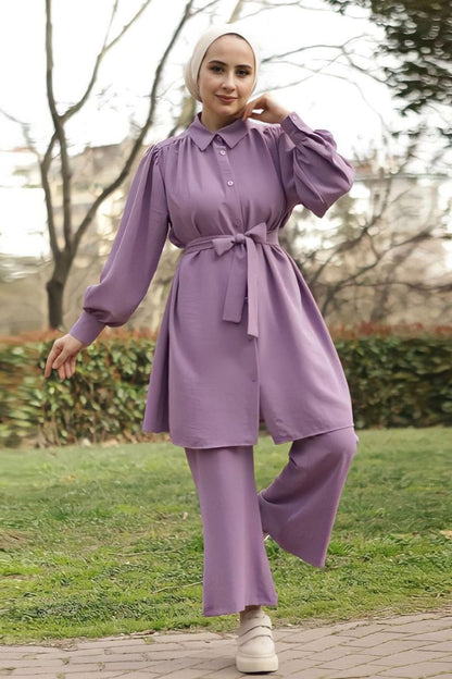 2pcs Set Long Sleeved Shirt and Pants